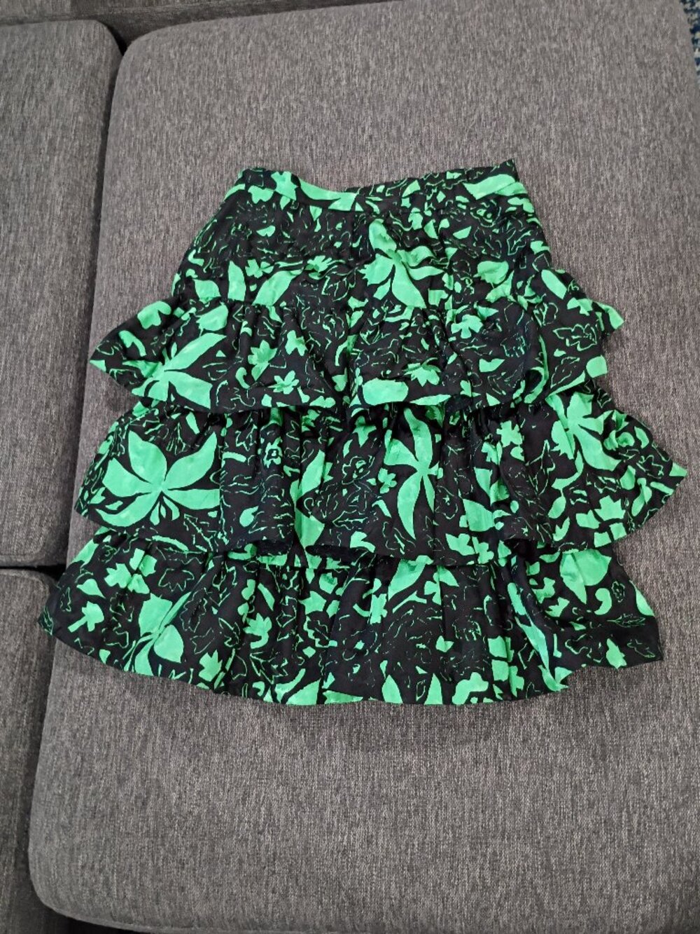 Vintage Raul Blanco Tiered Ruffle Skirt
